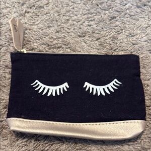 ipsy Black and Gold Cosmetic Bag